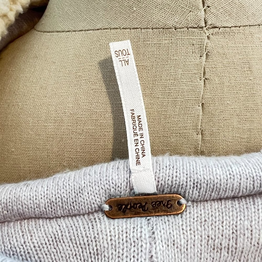 FREE PEOPLE Snuggle Me Sherpa Fleece Pullover Maxi Hooded Coat - Picture 10 of 14